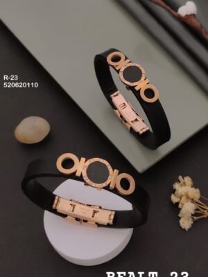 R-23 Anti-Tarnish Rose Gold Plated Men's Rakhi