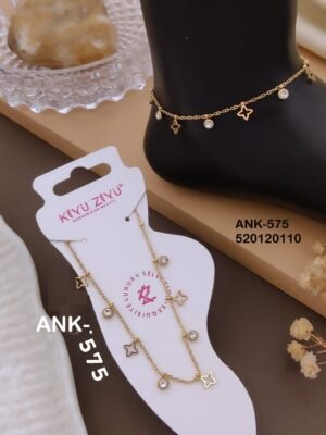 ANK-575 Anti-Tarnish Stainless Steel Singel Piece  Anklets