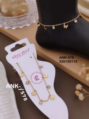 ANK-578 Anti-Tarnish Stainless Steel Singel Piece  Anklets