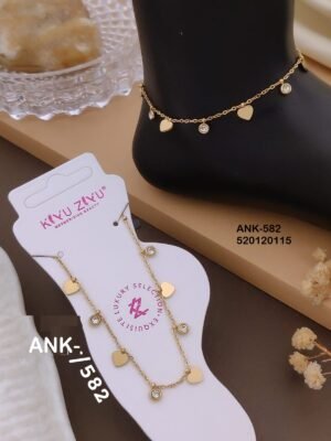 ANK-582 Anti-Tarnish Stainless Steel Singel Piece  Anklets