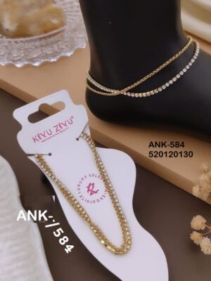 ANK-584 Anti-Tarnish Stainless Steel Singel Piece  Anklets