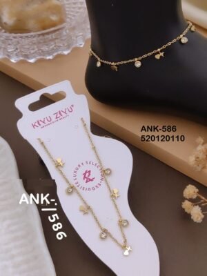 ANK-586 Anti-Tarnish Stainless Steel Singel Piece  Anklets