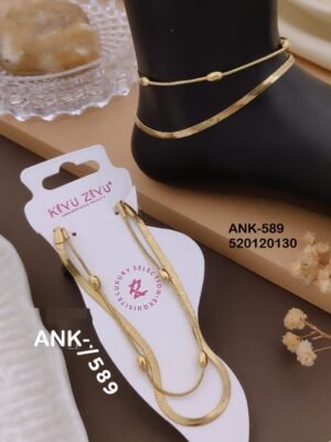 ANK-589 Anti-Tarnish Stainless Steel Singel Piece  Anklets