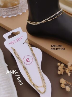 ANK-593 Anti-Tarnish Stainless Steel Singel Piece  Anklets