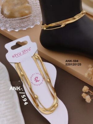 ANK-594 Anti-Tarnish Stainless Steel Singel Piece  Anklets