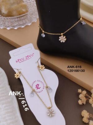ANK-616 Anti-Tarnish Stainless Steel Singel Piece  Anklets