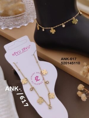ANK-617 Anti-Tarnish Stainless Steel Singel Piece  Anklets