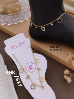 ANK-627 Anti-Tarnish Stainless Steel Singel Piece  Anklets