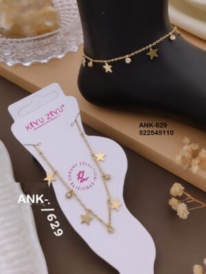 ANK-629 Anti-Tarnish Stainless Steel Singel Piece  Anklets