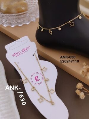ANK-630 Anti-Tarnish Stainless Steel Singel Piece  Anklets