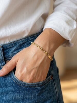 BR-9914 Anti-Tarnish Stainless Steel  Bracelet