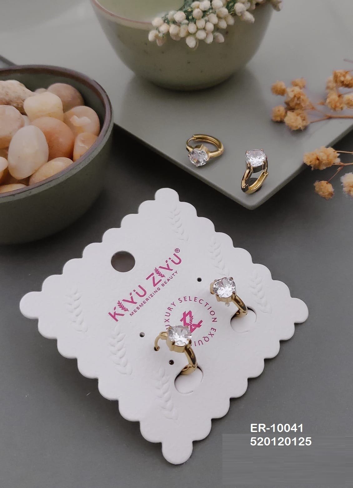 ER-10041 Anti-Tarnish Stainless Steel Earrings