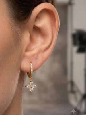 ER-7022FL Anti-Tarnish Stainless Steel Earrings
