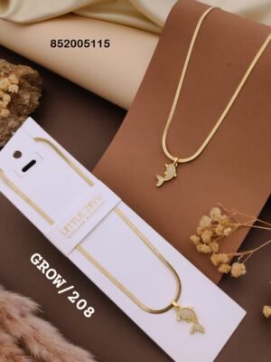GROW-208 Anti Tarnish impoted Necklace By  Little Ziyu