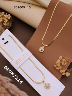 GROW-214 Anti Tarnish impoted Necklace By  Little Ziyu