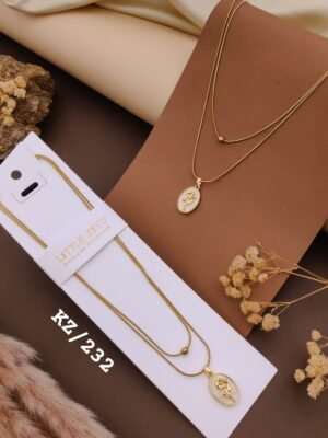 KZ-232 Anti Tarnish impoted Necklace By  Little Ziyu