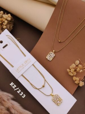 KZ-233 Anti Tarnish impoted Necklace By  Little Ziyu