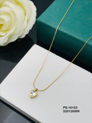 PS-10153 Anti-Tarnish Stainless Steel Minimal Necklace  Under 99