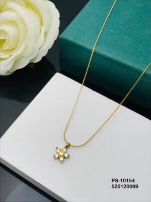 PS-10154 Anti-Tarnish Stainless Steel Minimal Necklace  Under 99