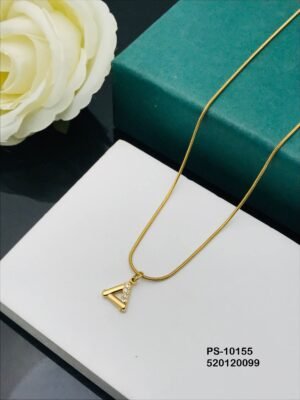 PS-10155 Anti-Tarnish Stainless Steel Minimal Necklace  Under 99
