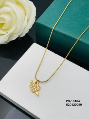 PS-10164 Anti-Tarnish Stainless Steel Minimal Necklace  Under 99