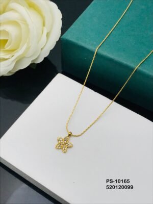 PS-10165 Anti-Tarnish Stainless Steel Minimal Necklace  Under 99