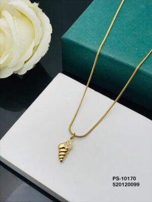 PS-10170 Anti-Tarnish Stainless Steel Minimal Necklace  Under 99