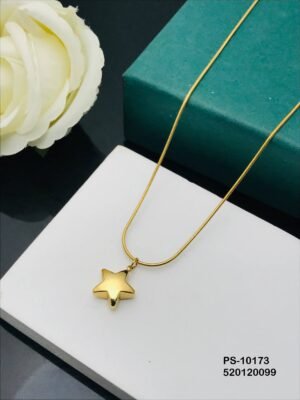 PS-10173 Anti-Tarnish Stainless Steel Minimal Necklace  Under 99