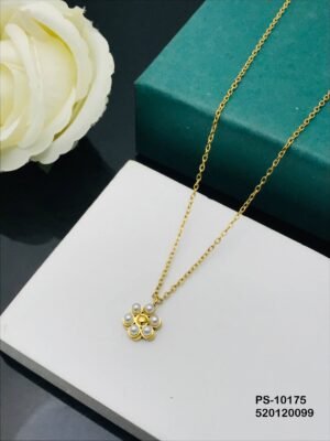 PS-10175 Anti-Tarnish Stainless Steel Minimal Necklace  Under 99