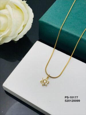 PS-10177 Anti-Tarnish Stainless Steel Minimal Necklace  Under 99