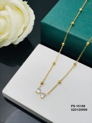PS-10188 Anti-Tarnish Stainless Steel Minimal Necklace  Under 99