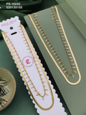 PS-10232 Anti-Tarnish Stainless Steel Primum  Necklace