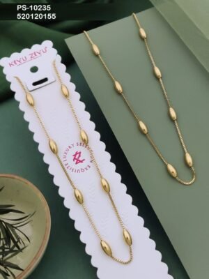 PS-10235 Anti-Tarnish Stainless Steel Primum  Necklace