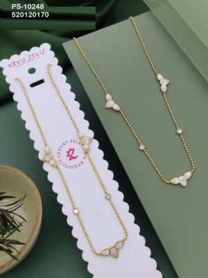 PS-10248 Anti-Tarnish Stainless Steel Primum  Necklace