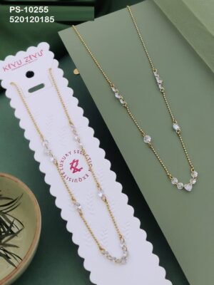 PS-10255 Anti-Tarnish Stainless Steel Primum  Necklace