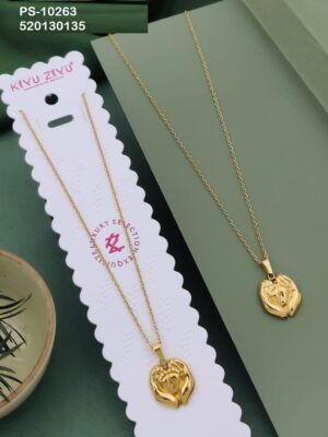 PS-10263 Anti-Tarnish Stainless Steel Primum  Necklace