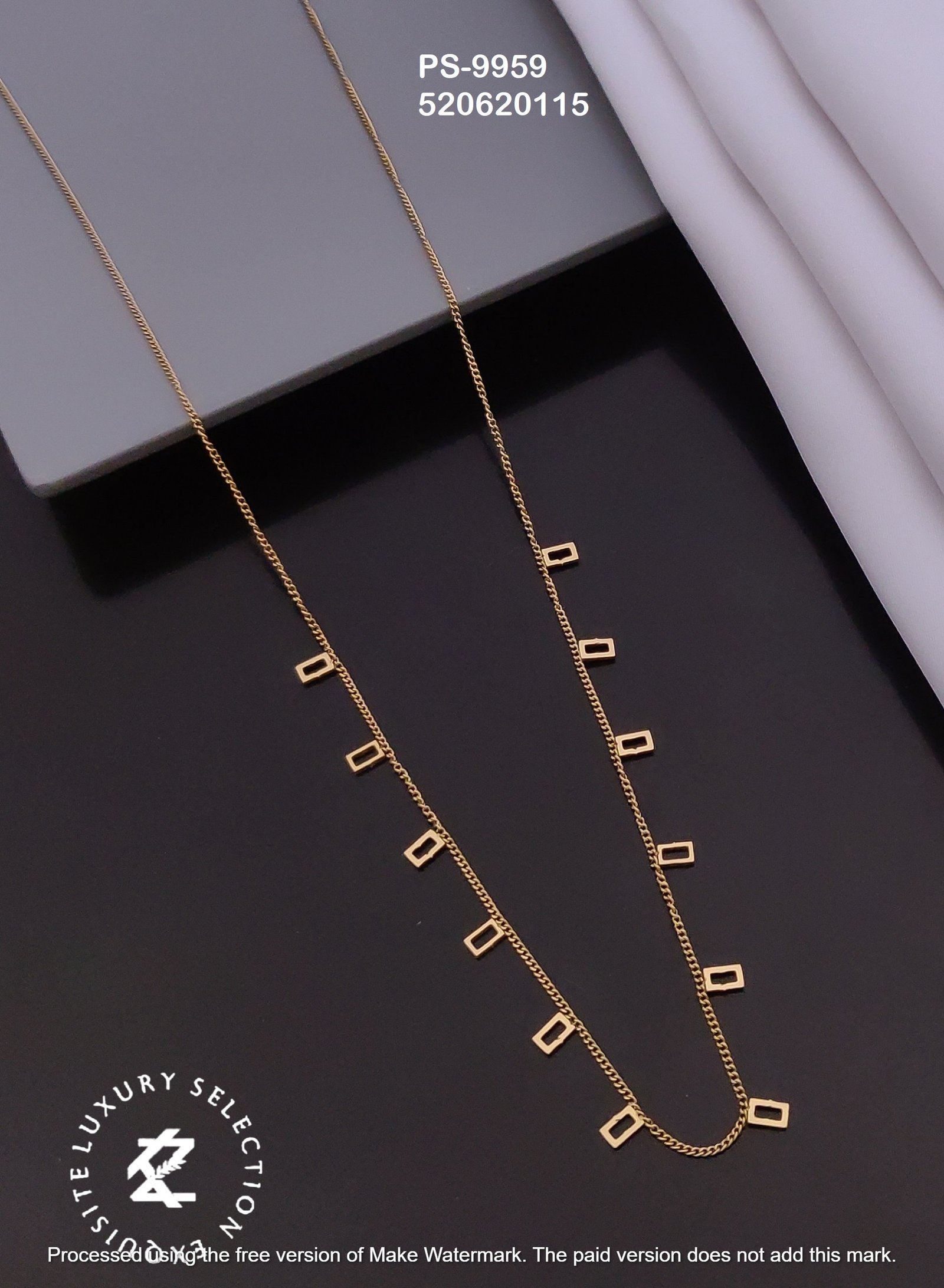 PS-9959 Anti-Tarnish Stainless Steel Daily Wear Necklace