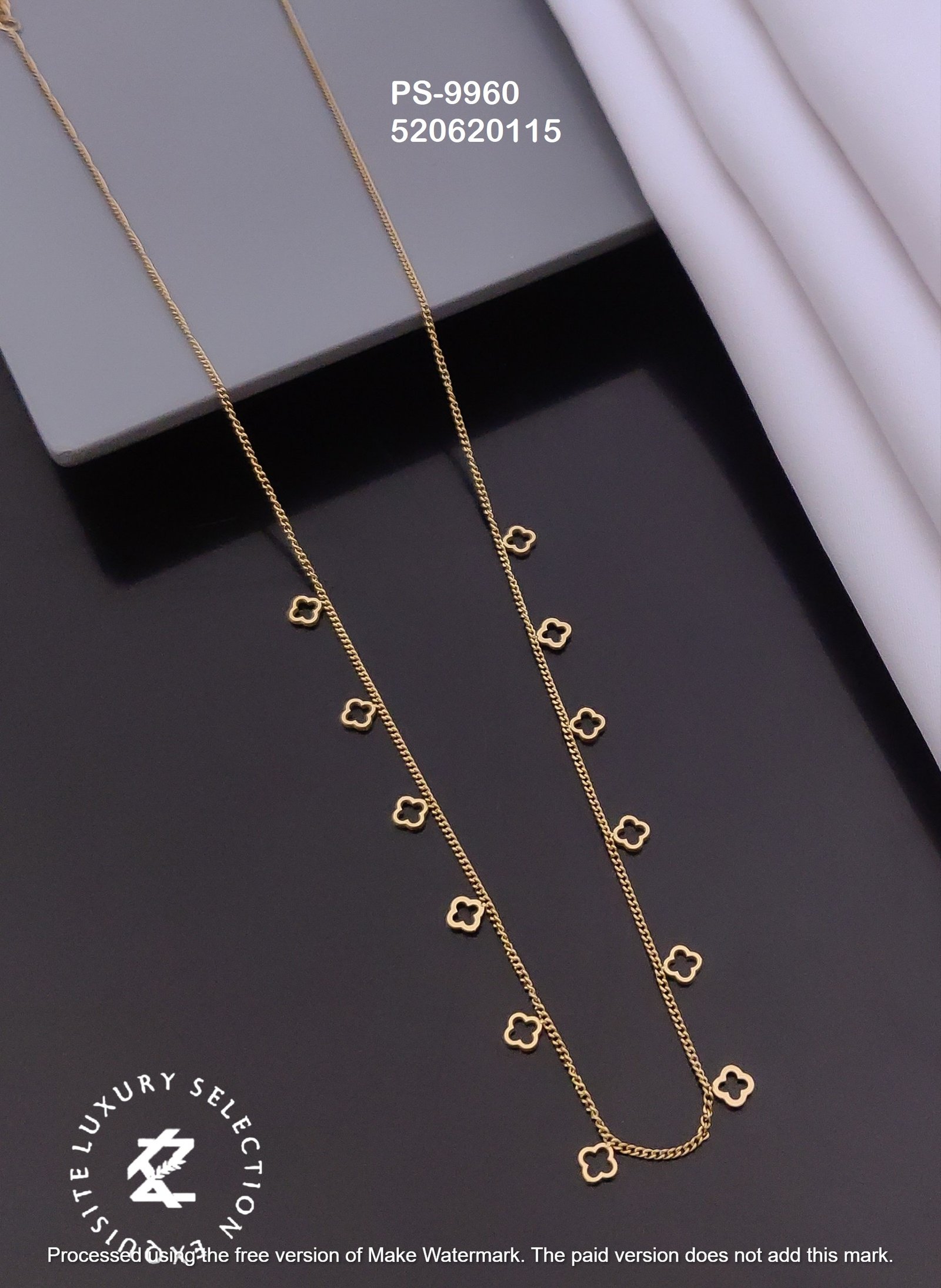 PS-9960 Anti-Tarnish Stainless Steel Daily Wear Necklace