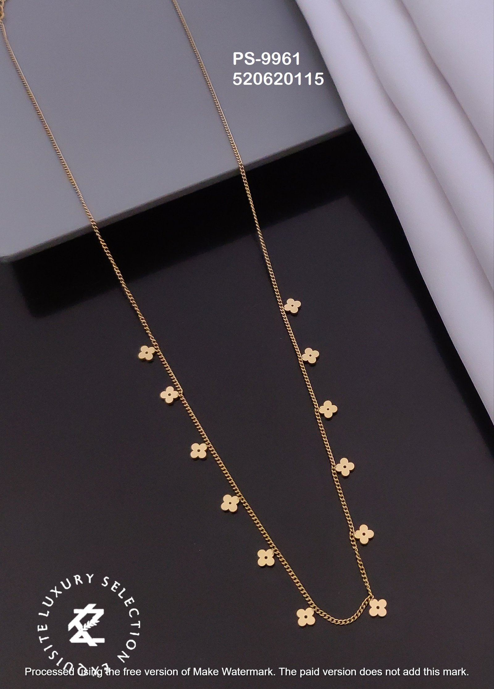 PS-9961 Anti-Tarnish Stainless Steel Daily Wear Necklace