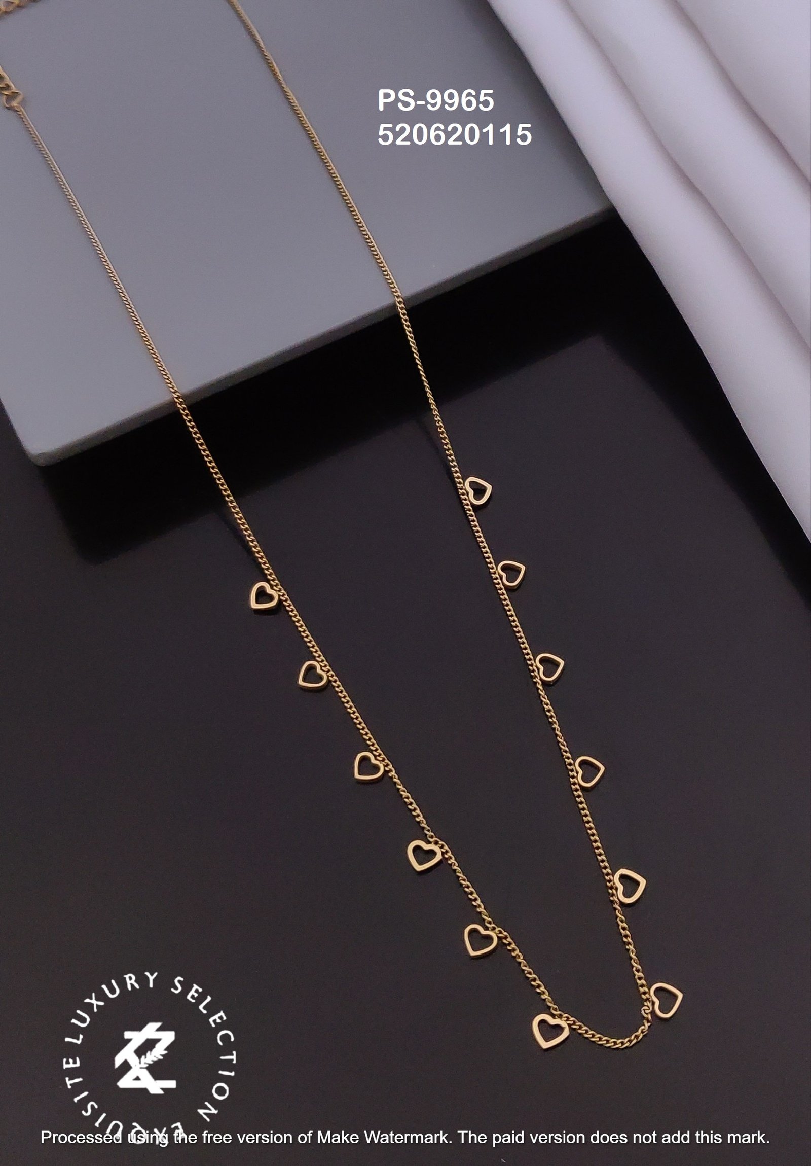 PS-9965 Anti-Tarnish Stainless Steel Daily Wear Necklace