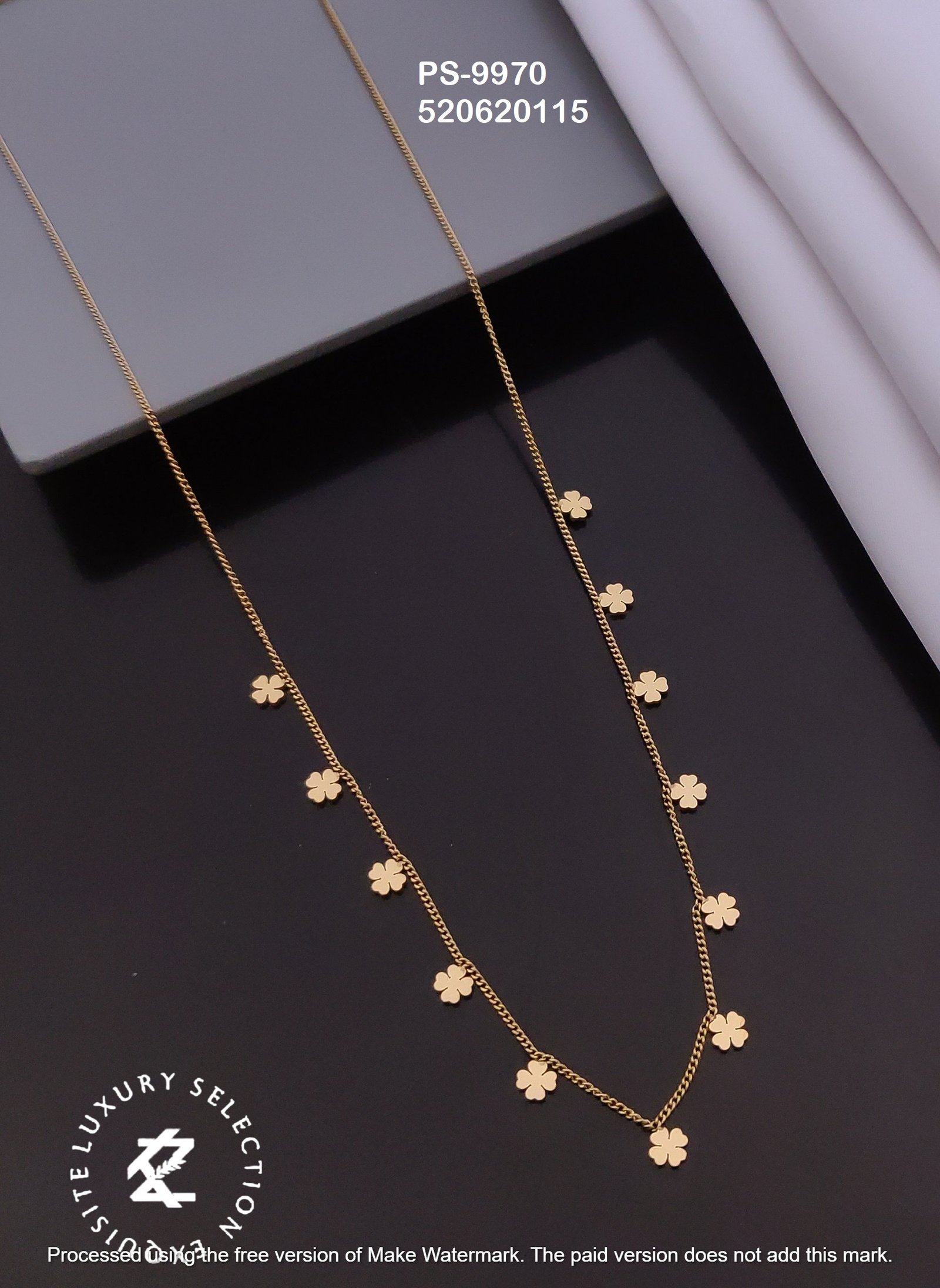 PS-9970 Anti-Tarnish Stainless Steel Daily Wear Necklace