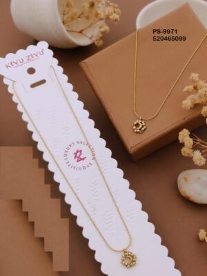 PS-9971 Anti-Tarnish Stainless Steel Minimal Necklace  Necklace
