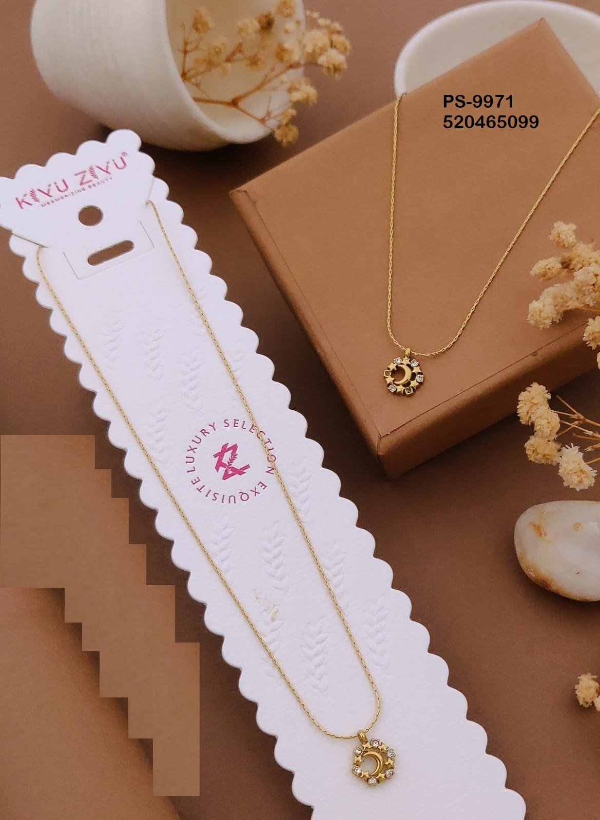 PS-9971 Anti-Tarnish Stainless Steel Minimal Necklace Necklace