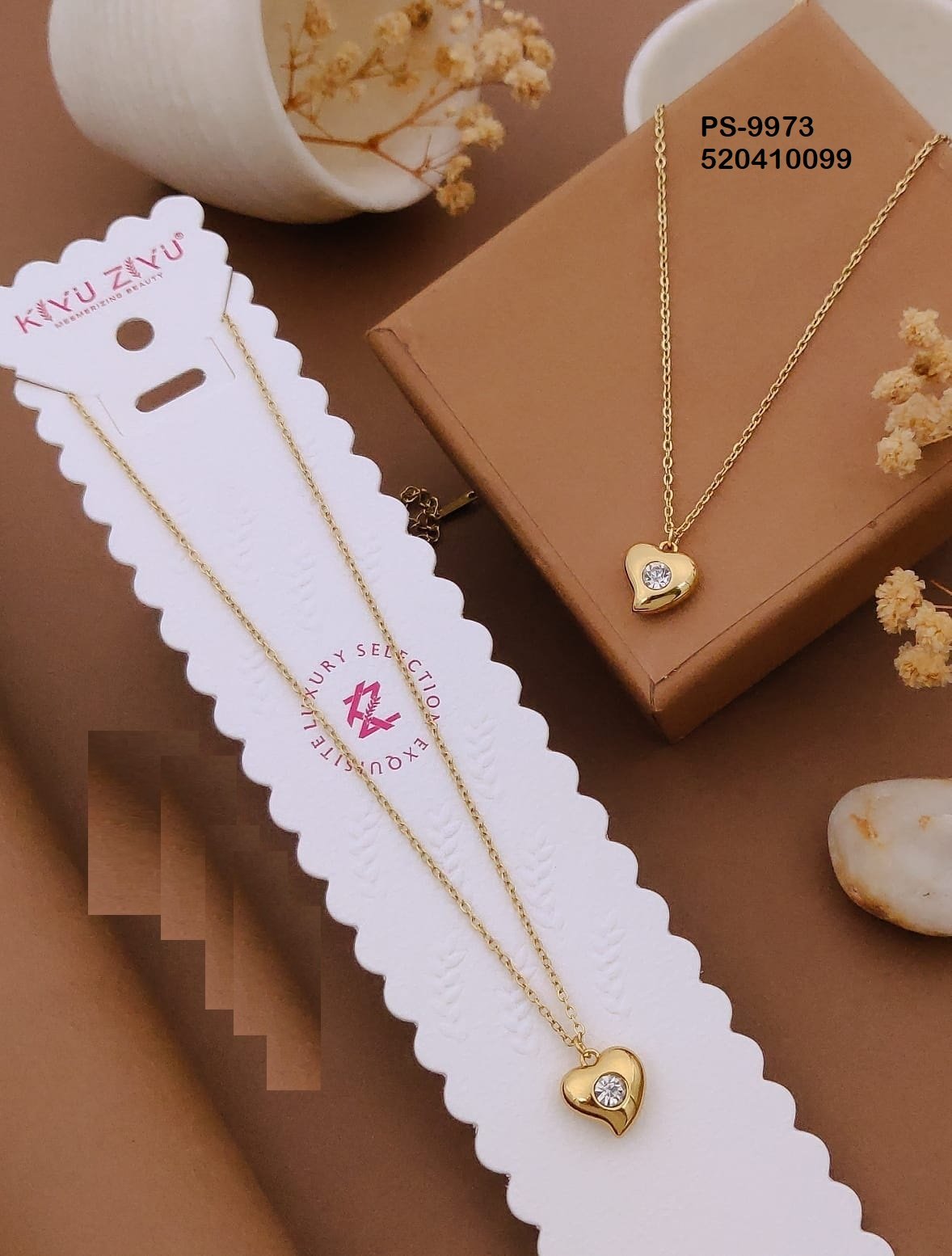 PS-9973 Anti-Tarnish Stainless Steel Minimal Necklace Necklace