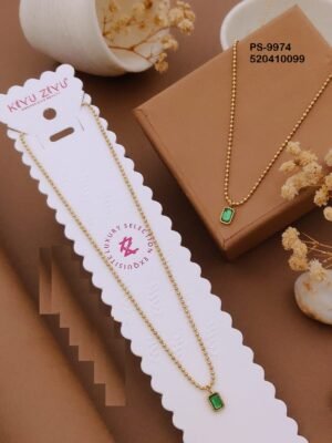 PS-9974 Anti-Tarnish Stainless Steel Minimal Necklace  Necklace