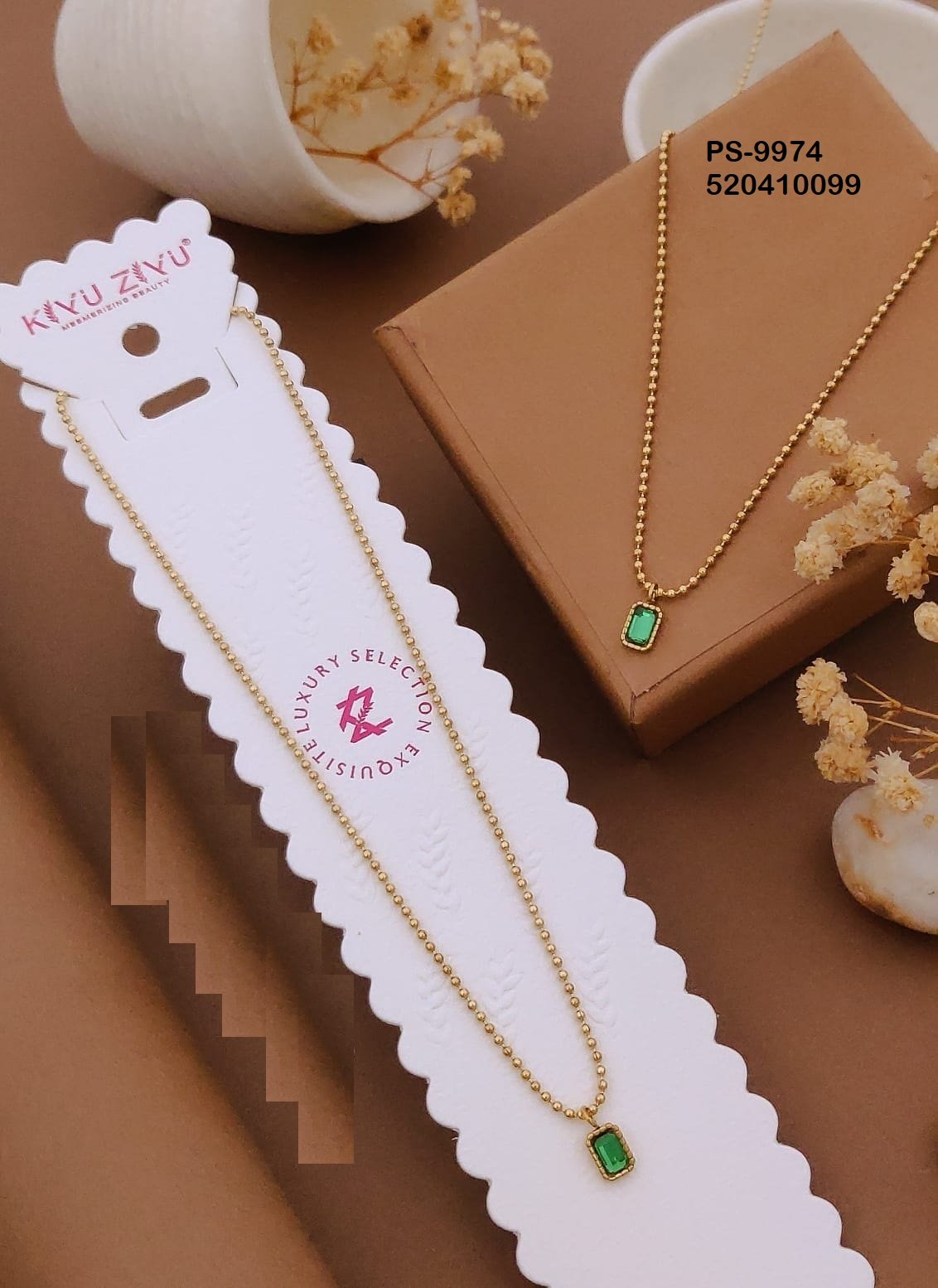 PS-9974 Anti-Tarnish Stainless Steel Minimal Necklace Necklace