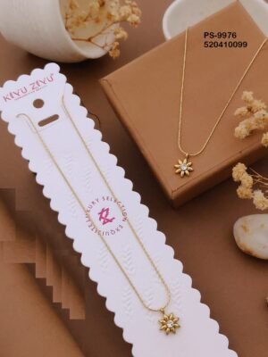 PS-9976 Anti-Tarnish Stainless Steel Minimal Necklace  Necklace