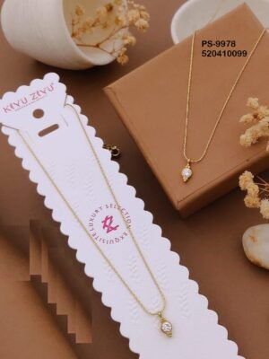 PS-9978 Anti-Tarnish Stainless Steel Minimal Necklace  Necklace