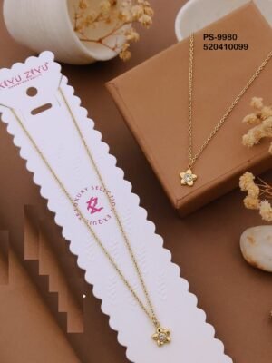 PS-9980 Anti-Tarnish Stainless Steel Minimal Necklace  Necklace