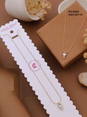 PS-9982 Anti-Tarnish Stainless Steel Minimal Necklace  Necklace